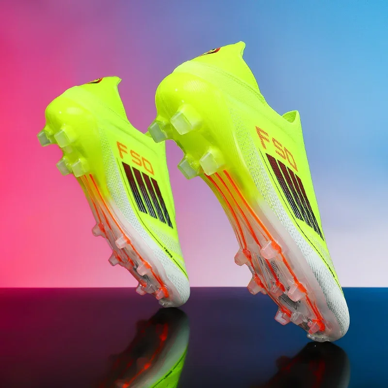 New Men Soccer Shoes Professional Training Shoes Match Sneakers Ultralight Unisex Football Boots Grass Outdoor Sport Non-Slip