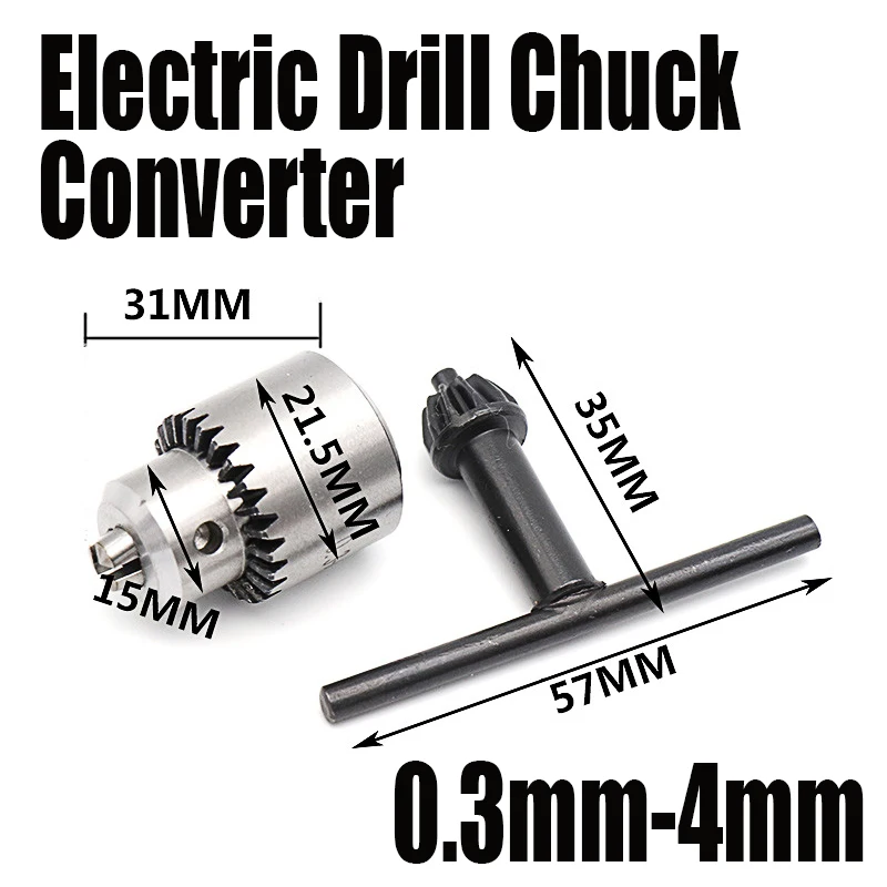 

1 шт. 0,3 мм-4 мм компактный прецизионный адаптер для сверлильного патрона для электрической ручной дрели/подвесной фрезы и т. д.