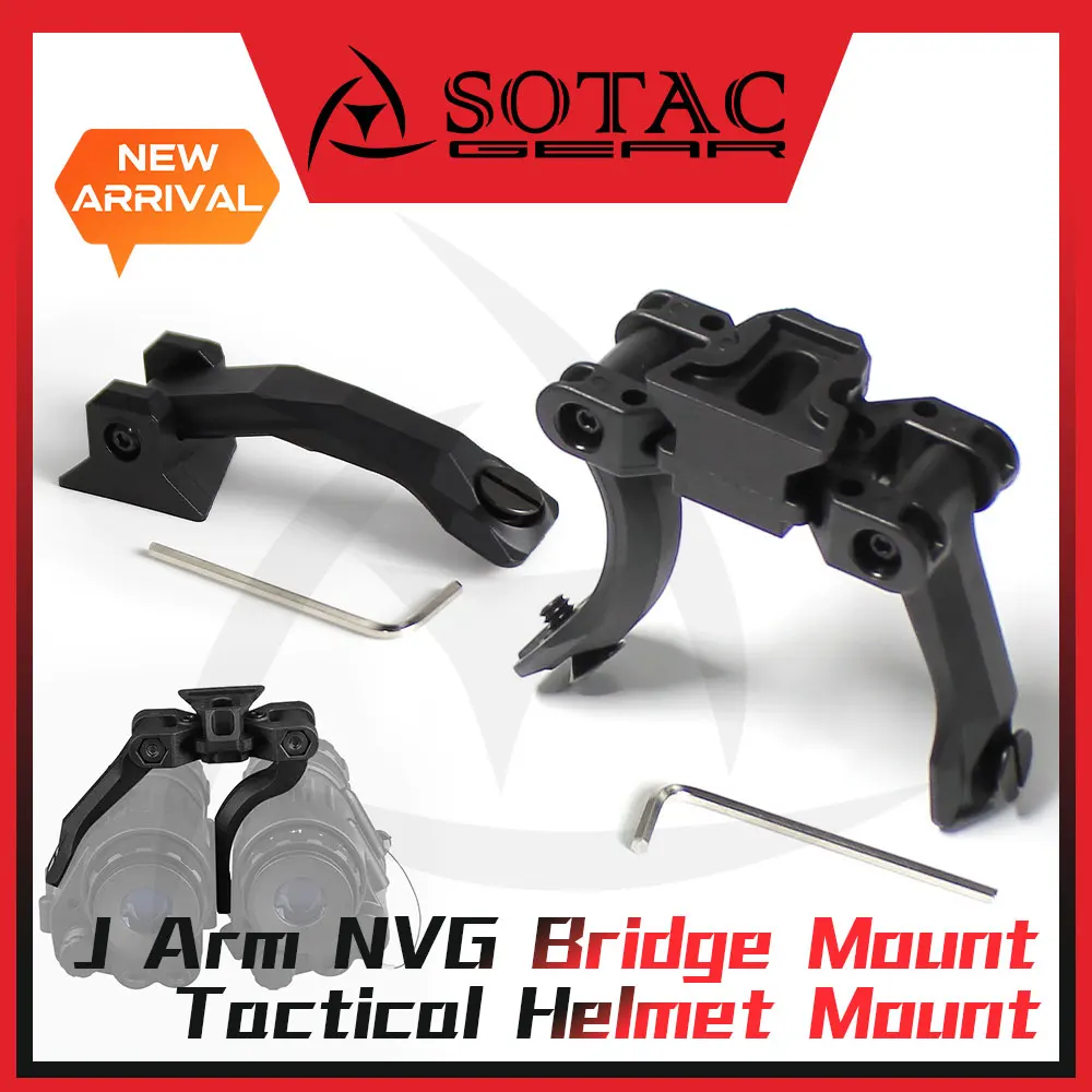 

Weapon J Arm Bridge Dovetail NVG Mount for PVS-14 NVG Night Vision Helmet Mount Adjustable Single or Dual Mounts