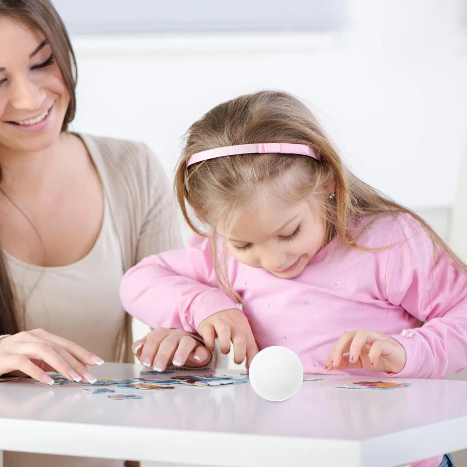 

6pcs White 36mm Table Soccer Balls for Indoor Games Replacement Parts Adult Desk Football Accessories Team Sports