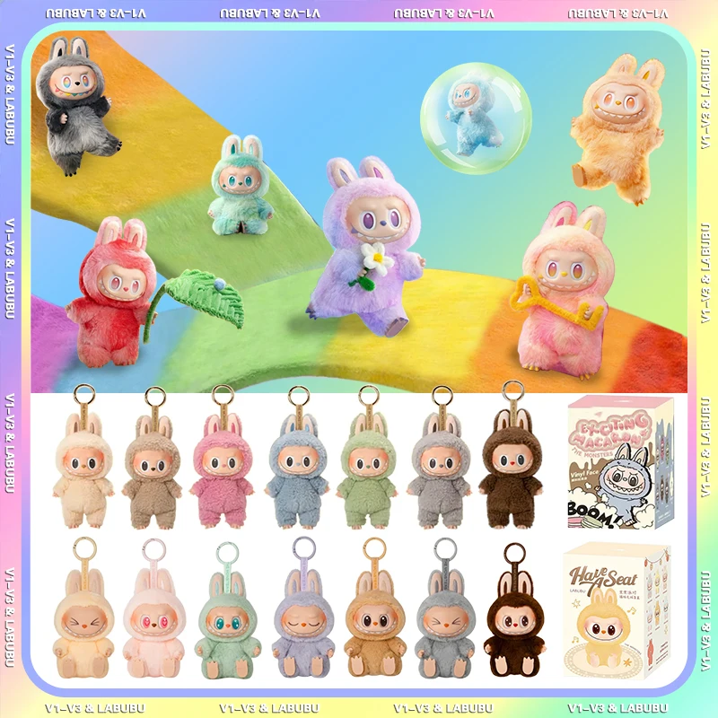 

Labubu Blind Box Mini Vinyl Figure Toy, Cute Anime-Style Cartoon Collectible for Kids Gift, Backpack Charm or Display Decor