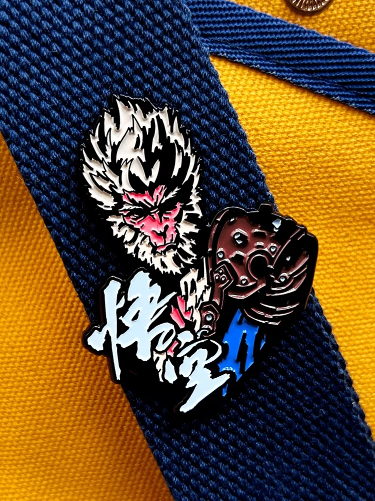 Anime Game Black Myth Wukong Game Peripheral Toy Badge Destiny Man Wukong Badge Brooch Game Peripheral Boys' Gifts