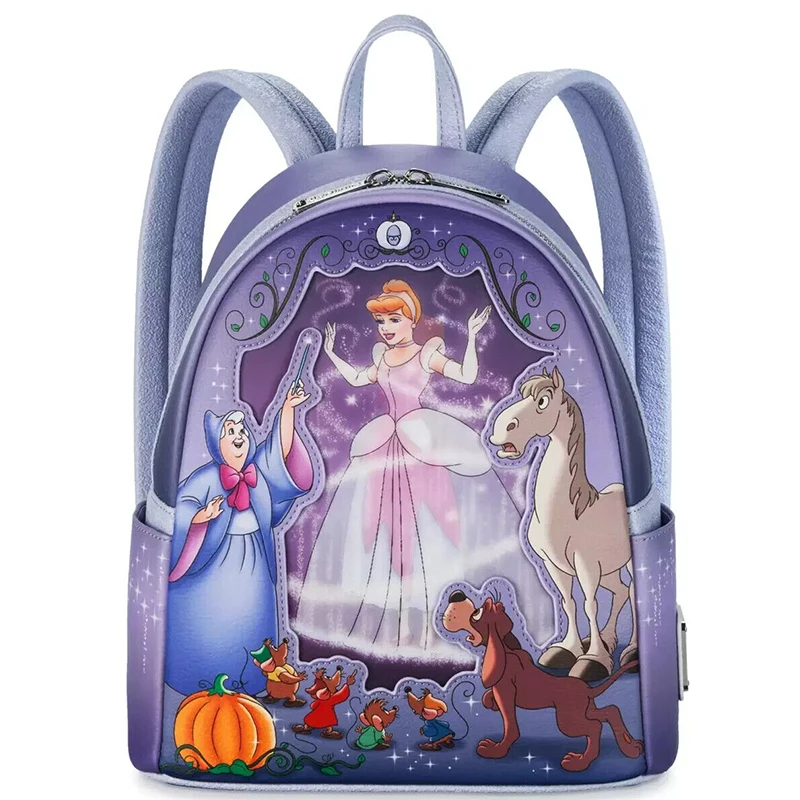 De kleine zeemeermin Ariel Fireworks Villains Ursula Mini-rugzak Lady dubbele schouderrugzakken