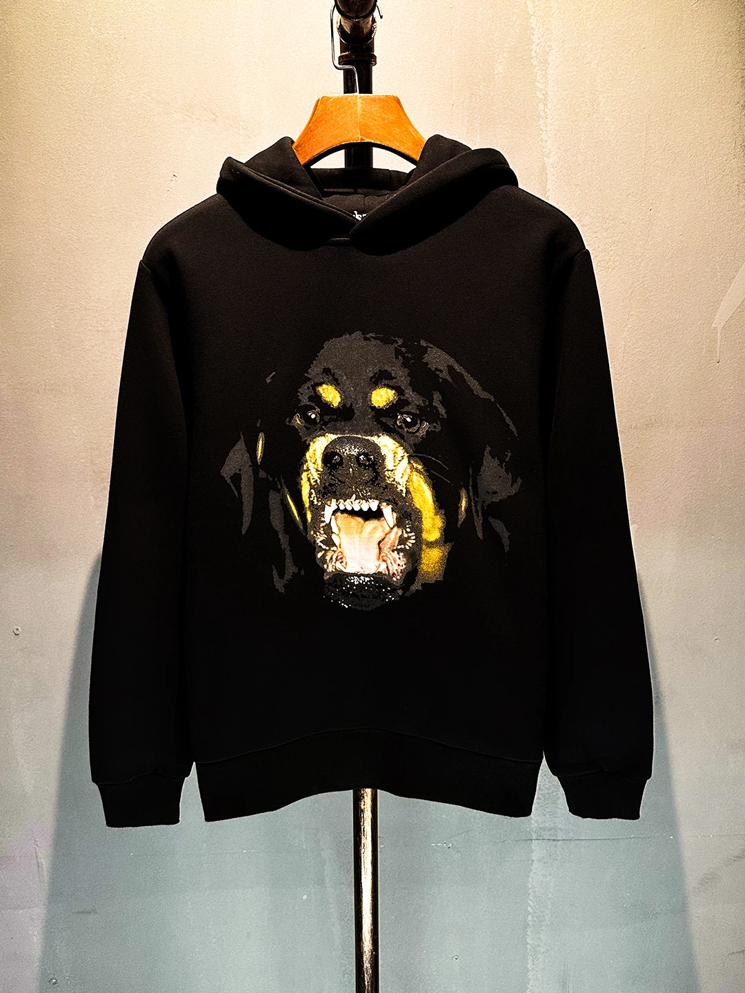 

Модная мужская толстовка из хлопка с флисовой подкладкой, высококачественная цифровая прямая печать, классический дизайн с изображением головы собаки, удобная повседневная толстовка с капюшоном