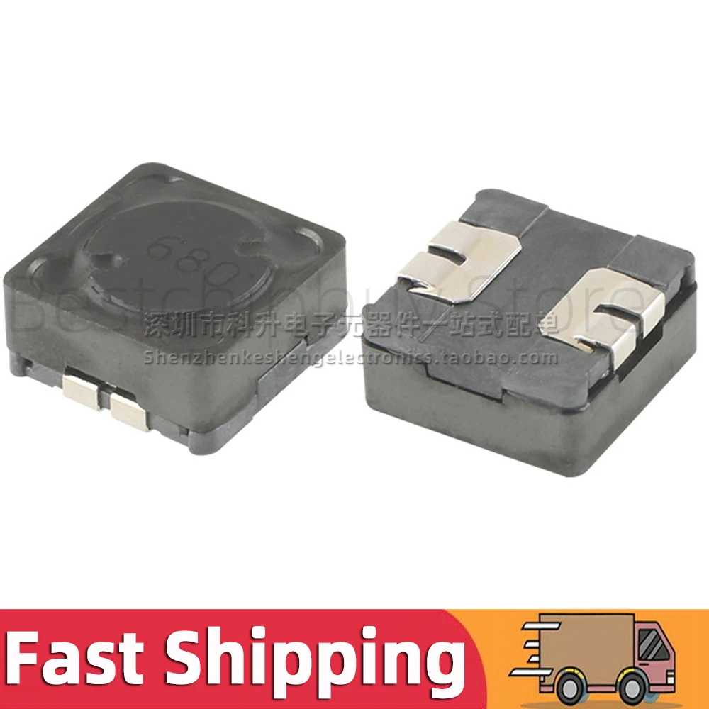5pcs SRR1206-680 680 SMT Surface Mount Molding Choke Inductance 68uH 1.3A High Power Shield Power Inductor 12*12*6MM