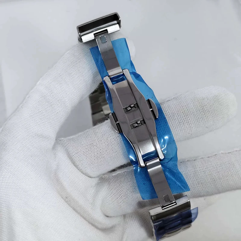 41MM NH70 Modified Men's Mechanical Watch with Skeleton Dial and Nautilus Design  Powered by Japanese NH70 Movement