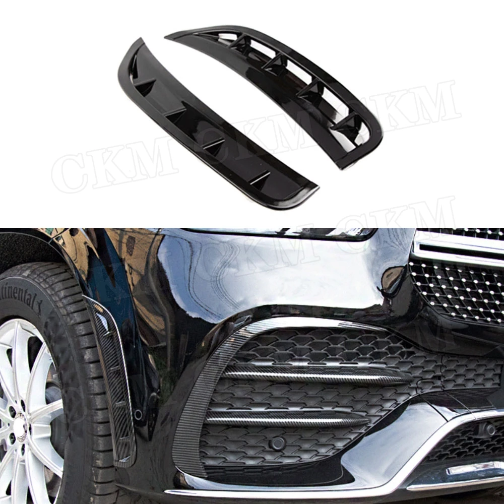 

Carbon fiber/ABS Front Bumper Side Splitters Decoration For Mercedes Benz GLE Class W167 GLE350 GLE450 GLE53 AMG Sport SUV 2020