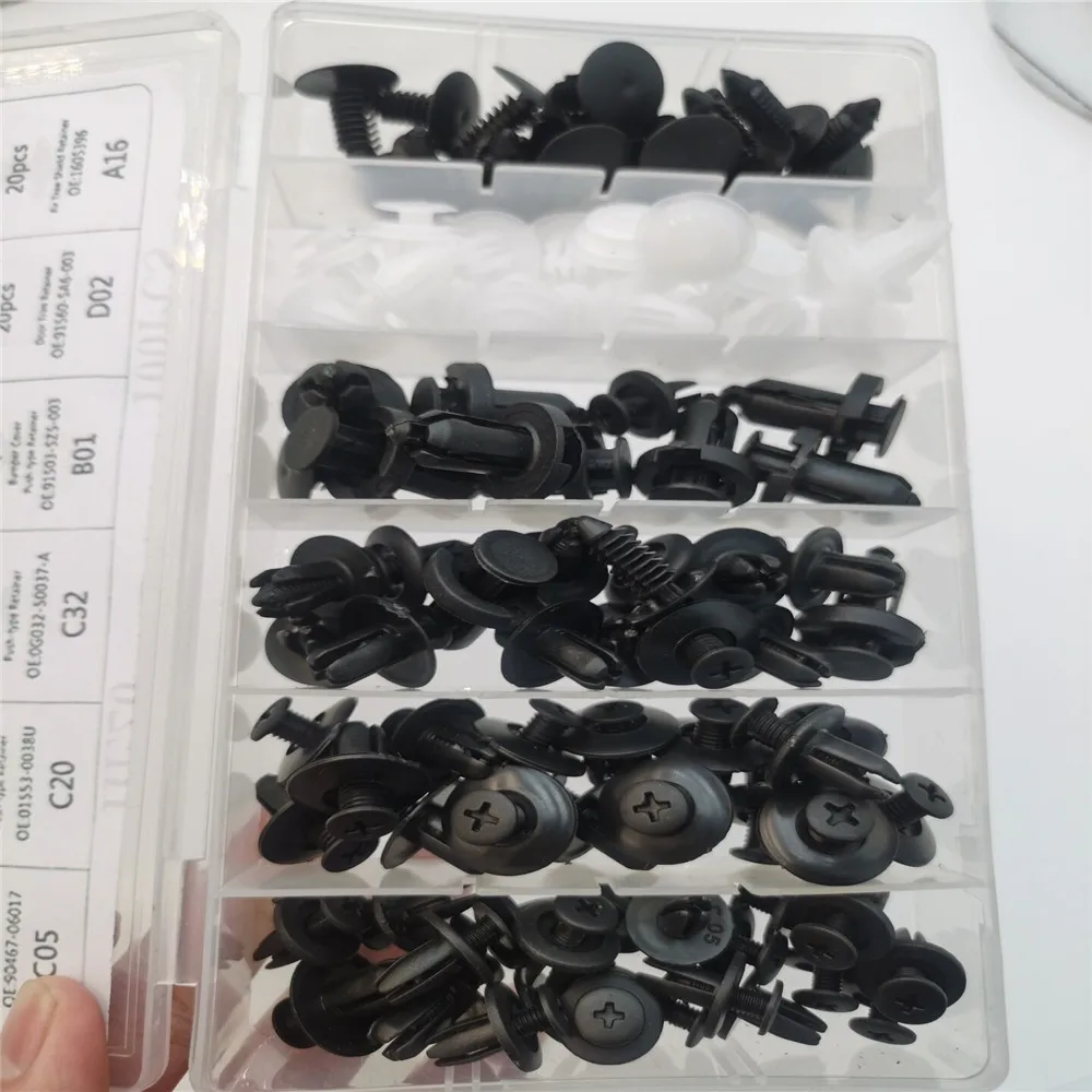 100pcs Auto Fastener Clip For Mazda 2 3 5 6 CX-3 CX-4 CX-5 CX5 CX-7 CX-8 CX-9 Atenza Axela