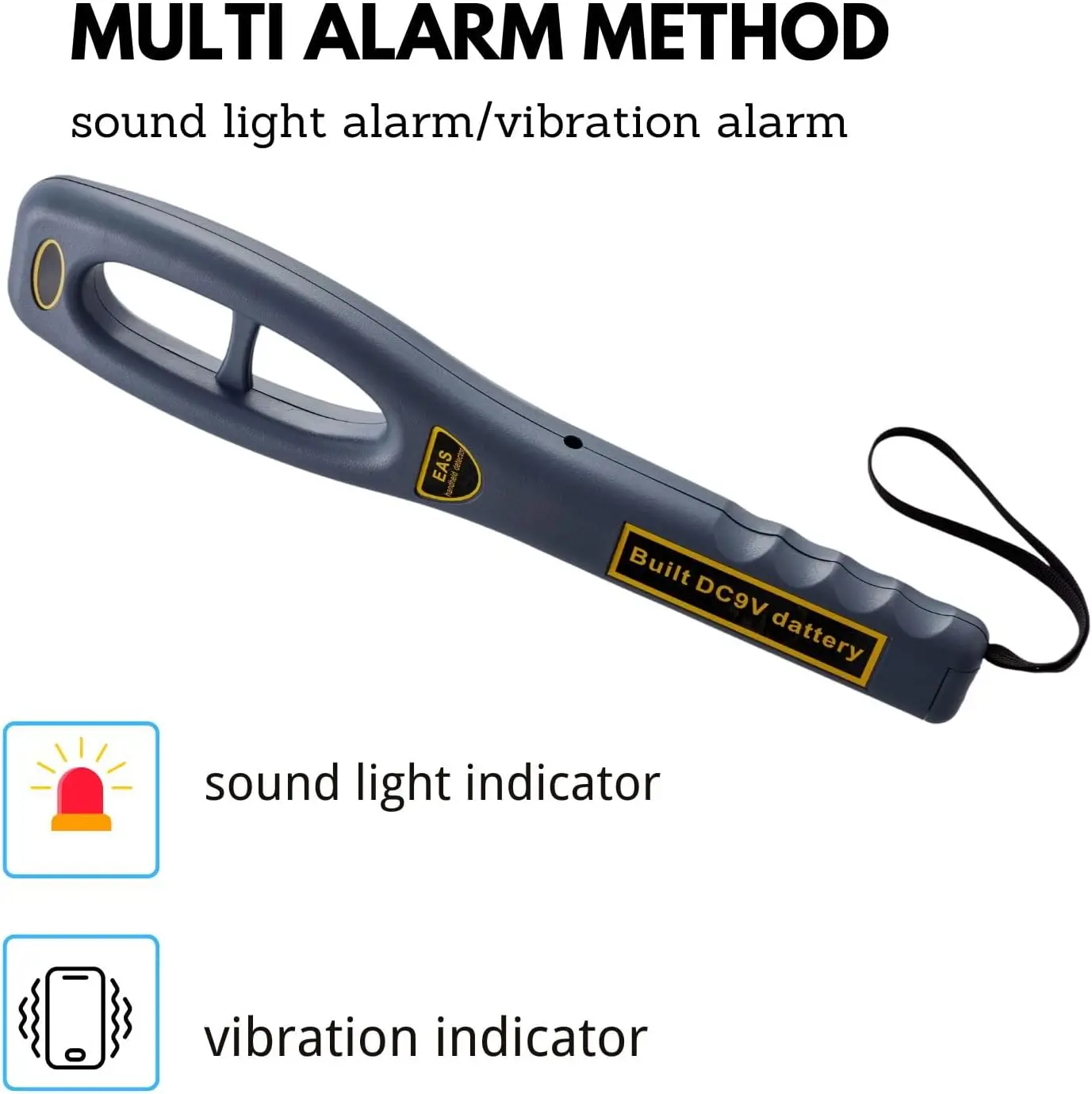 Anti Theft Tag Scanner 8.2mhz RF Handheld EAS Detector security label Tester for Antenna