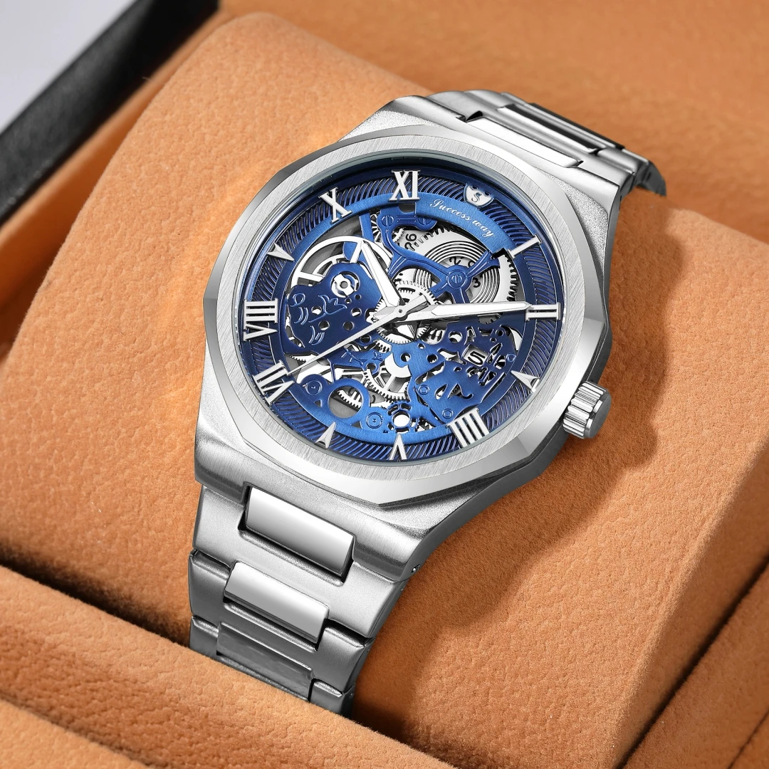 Watches men's quartz wristwatch stainless steel silver Watches Men's Wrist Watch Quartz With metal bracelet Round Dial