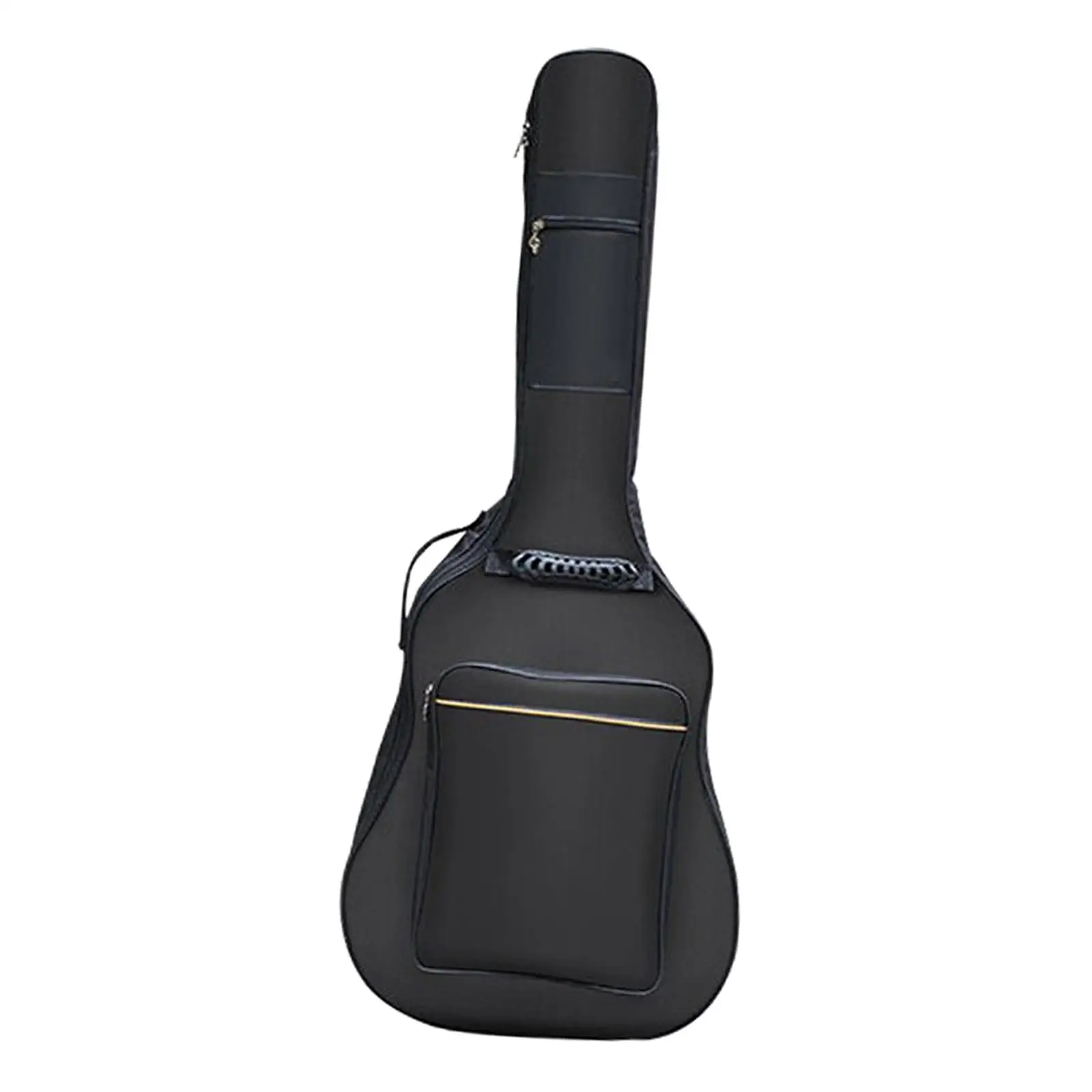 Large Pocket Canvas Padded Guitar Carry Case Backpack for 38 39 40 41 Inch Acoustic Instrument Travel