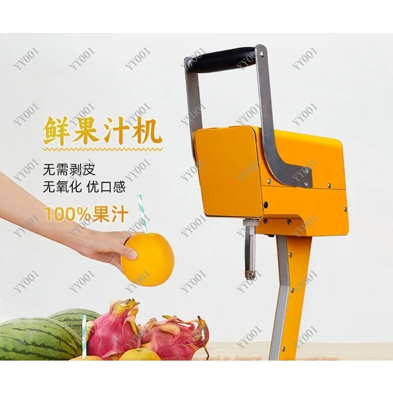 Street Vendor Juicer, Electric Commercial Orange Extractor, Multifunctional Fruit Juice Maker for Pineapple
