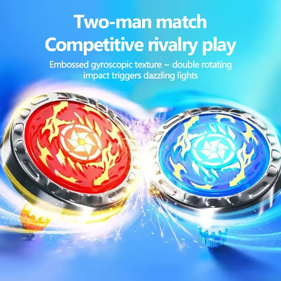 طفل السيف قاذفة Led الغزل العلوي لعبة الإبداعية اليد مكرنك اللون مضيئة الغزل لعب للبنين بنات الأطفال الهدايا