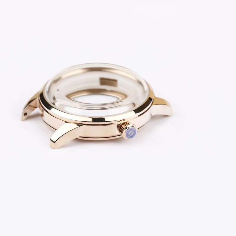 40MM Rose Gold Mechanical Watch 316L Stainless Steel Repair Replacement Cases for Seiko Presage Cocktail Time NH35 NH38 Movement