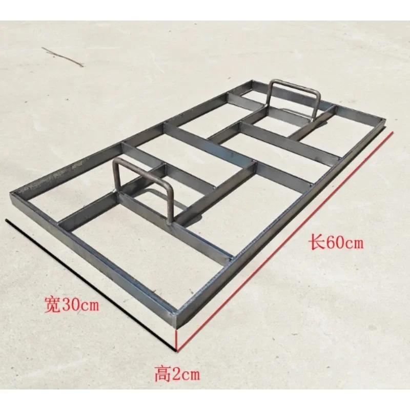 Steel Concrete Stamp Mold, Antique Slate Pattern Imprint Mat for Patio Garden Walkway, Non-Slip