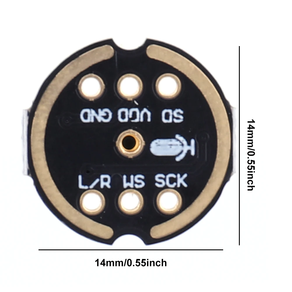 INMP441 Módulo de sensor de micrófono omnidireccional MEMS Interfaz I2S de baja potencia de alta precisión