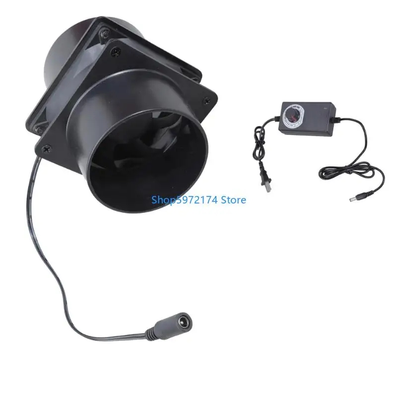 Y3NB 8cm Duct Fan 12V Adjustable Speed Motor For 3D Printer Enclosure Bathroom Ventilation And Workshop Air Circulation view 4