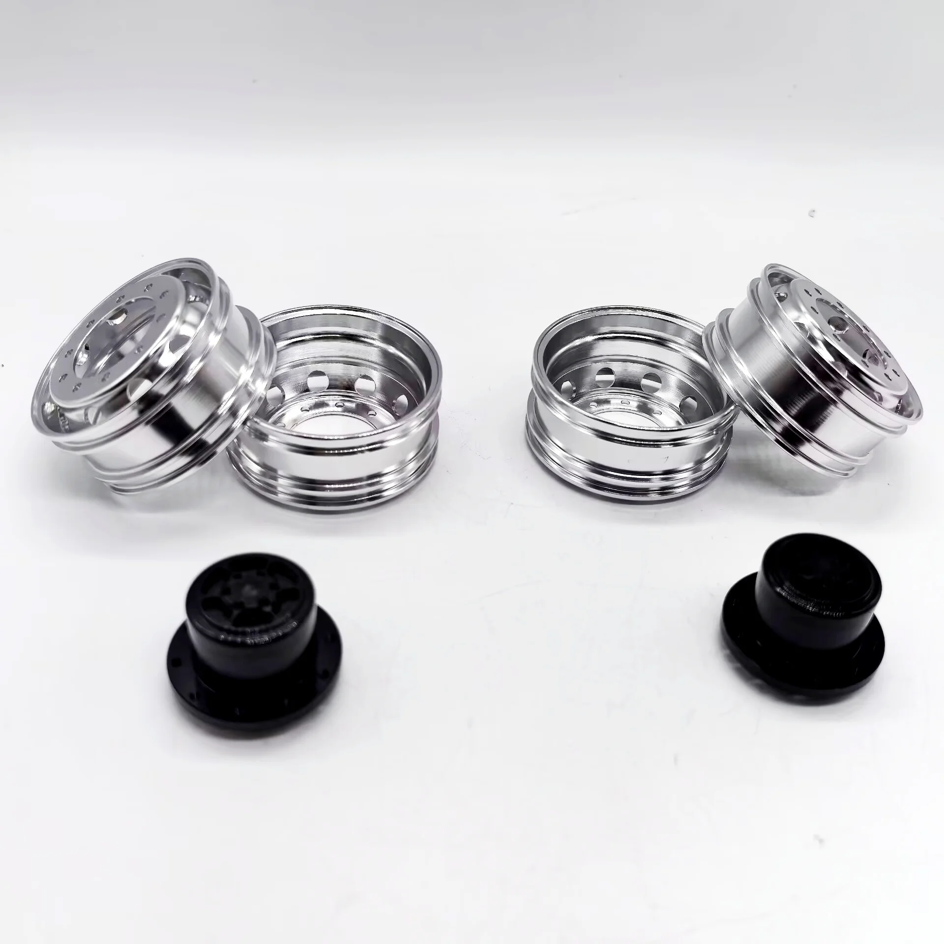 RC 1/14 JDM MODEL Metal Drum Rear Narrow Hub Static Point Model for Tamiya Hydraulic Excavator Loader Dump Tripper DIY Parts