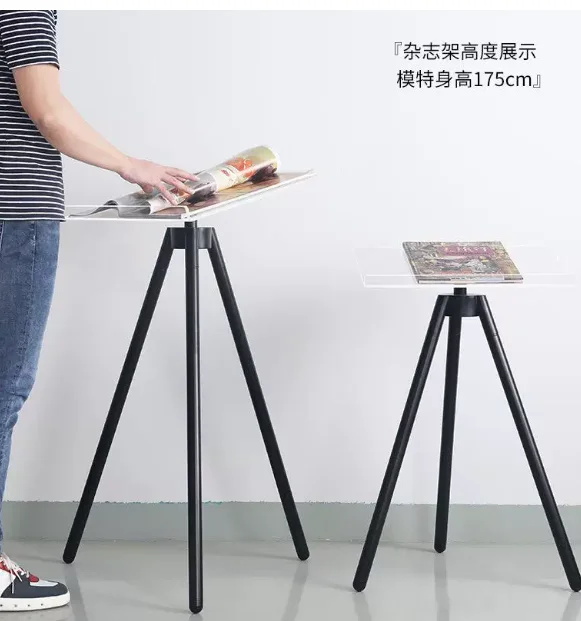 Magazine Open The Display Stand Floor Bookstore Photo Album Flip Reading Big Book Stand Tripod Magazine Rack