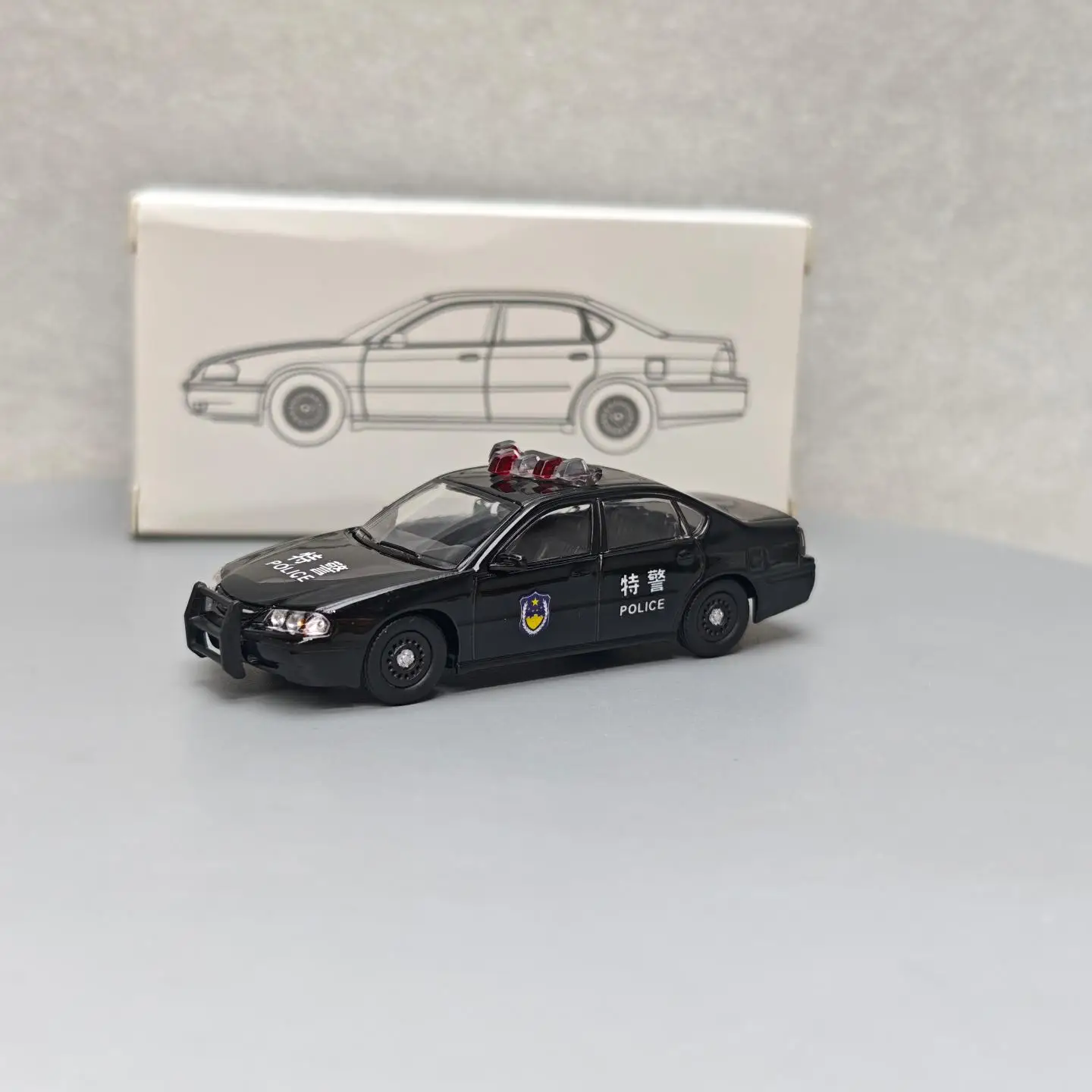 Spot 596 1:64 2000-2005 Chevrole Impala Black DIY SWAT