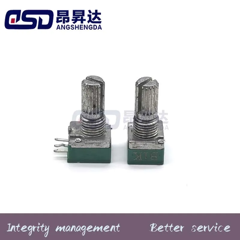 2pcs RK097 Amplifier Sealing Potentiometer, 5K, 10K, 20K, 50K, 100K, 500K, B5K, with 3-Pin Shaft, 15mm