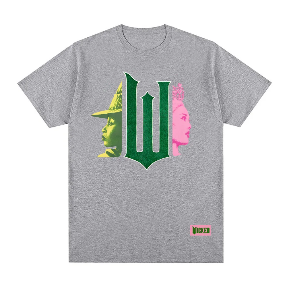 クリスマス ウィキッド フォー グッド 2026 新しい Tシャツ アメリカの叙事詩的な歌とダンスのファンタジー映画トップス 夏 100% コットン高品質 Tシャツ