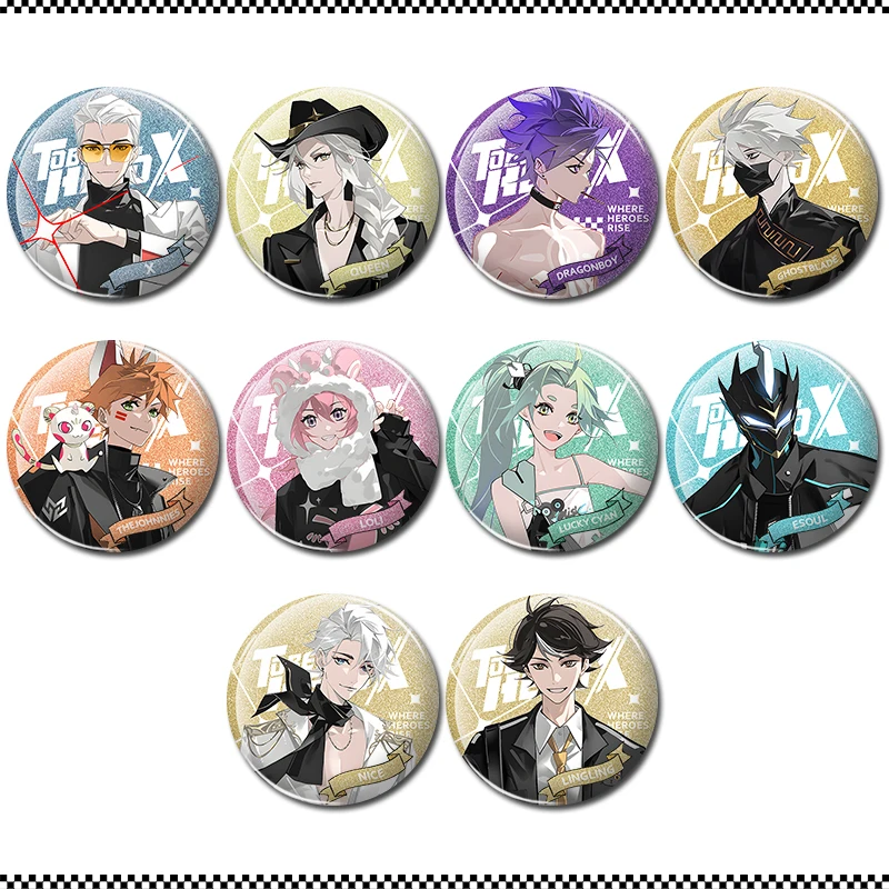 لتكون بطل X ما هي البطل ميرش دبوس بطاقة ثلاثية الأبعاد على الوجهين الطباعة شخصية دبوس بطاقة عشاق الهدايا جمع شارة #4