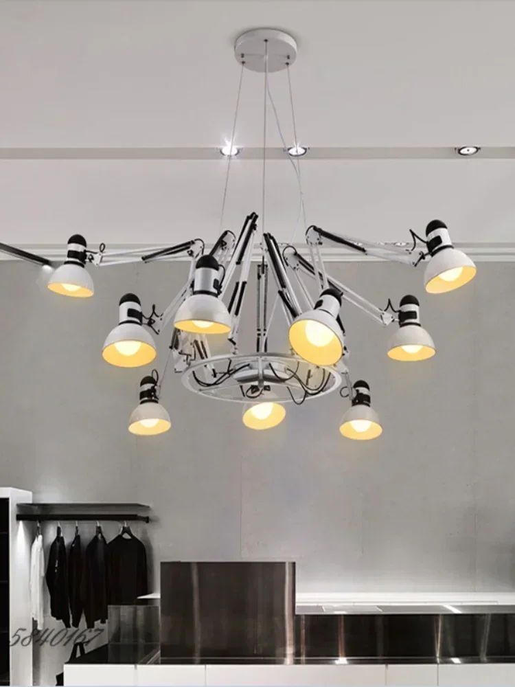 

LED Mutant Vintage chandelier Spider Chandelier Flexible Black Chandelier Lighting Bedroom Coffee Shop Loft Rustic