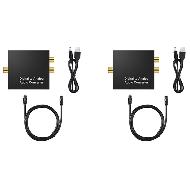 B92B-2 Buah 3.5Mm Jack Coaxial Serat Optik Digital Ke Audio Analog AUX RCA L/R Converter Digital Audio Decoder Amplifier