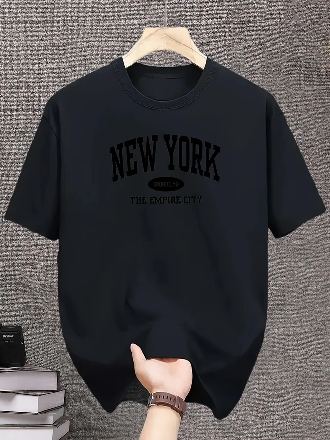New Style T-Shirt for Daily Casual Wear, Hip-Hop Shirt, Breathable T-Shirt with Fine Texture, Graphic Print T-Shirt, Fitted T-Sh
