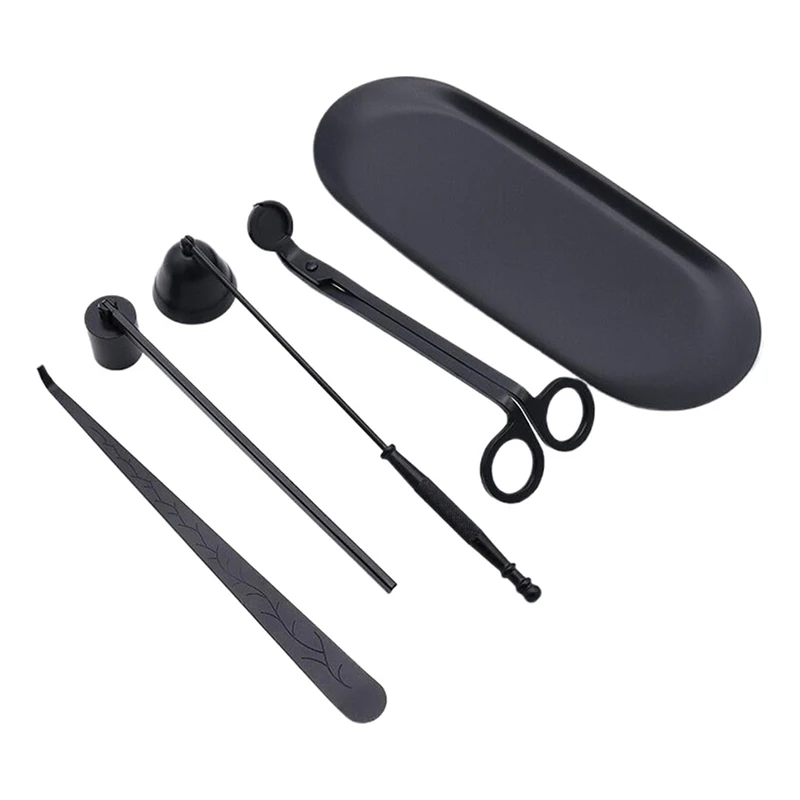 

Триммер для фитиля свечей, набор аксессуаров для свечей 5 в 1, набор для ухода за свечами, подарок для любителей ароматических свечей, набор аксессуаров для свечей