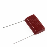 10pcs CBB22 105J400V 400V105J 1uF 400V 5% P20 Foot Distance 20mm Metallized Polypropylene Film Capacitor