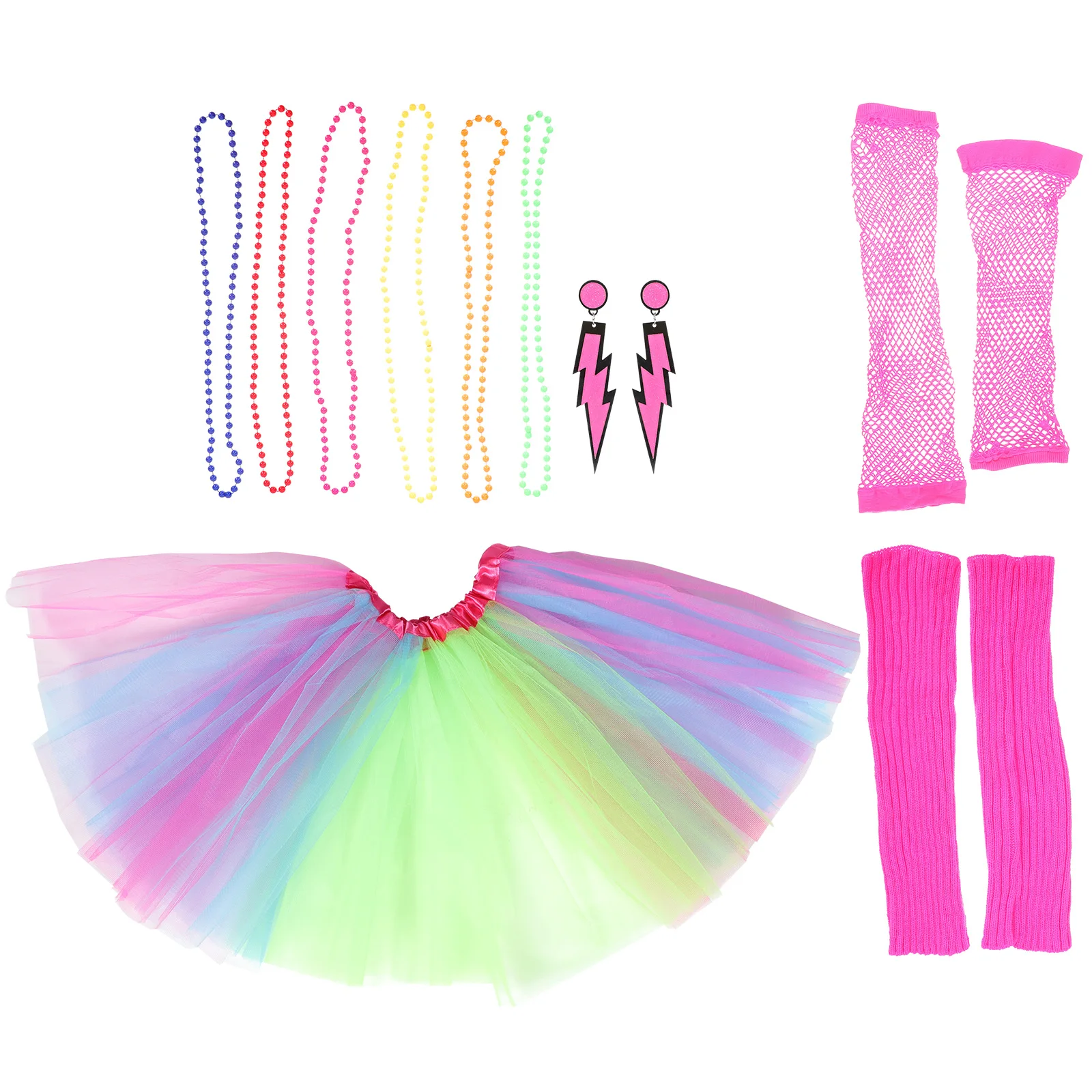 

80s Retro 80S Prom Costume Party Costumes Bright Color Accessories Set Decor Disco Wedding Leg Warmers Gifts