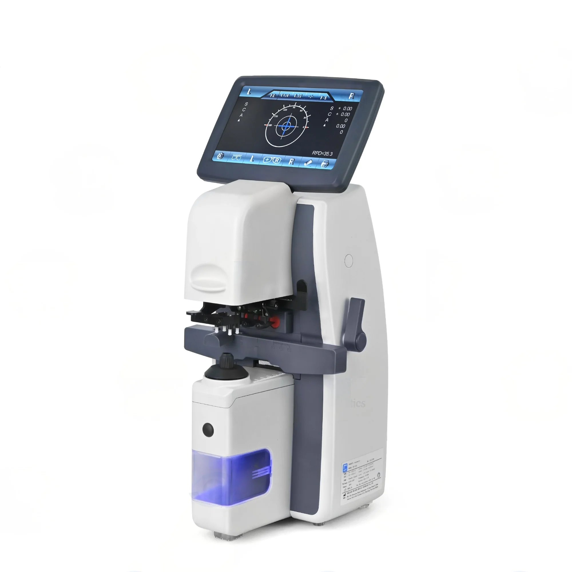 Digital Auto Lens Meter Focimeter UV Blue Light Lens Testing Machine AL-500 110V-230V Optical Shop Sphere