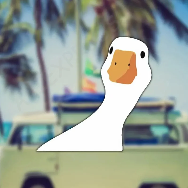 Vinyl Waterproof Adorable Duck Decal for Truck Car Window, Durable PVC