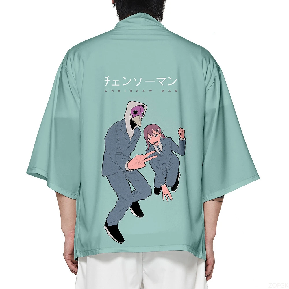Anime Chainsaw Men's Kimono Cosplay Suitable for Both Men and Women, Sportswear, Cape, Cardigan