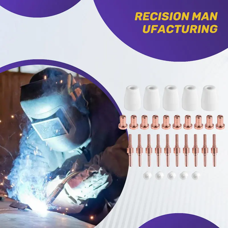 PT-31 -40 플라즈마 커터 절단 토치 소모품 키트 확장 30개용 F-F