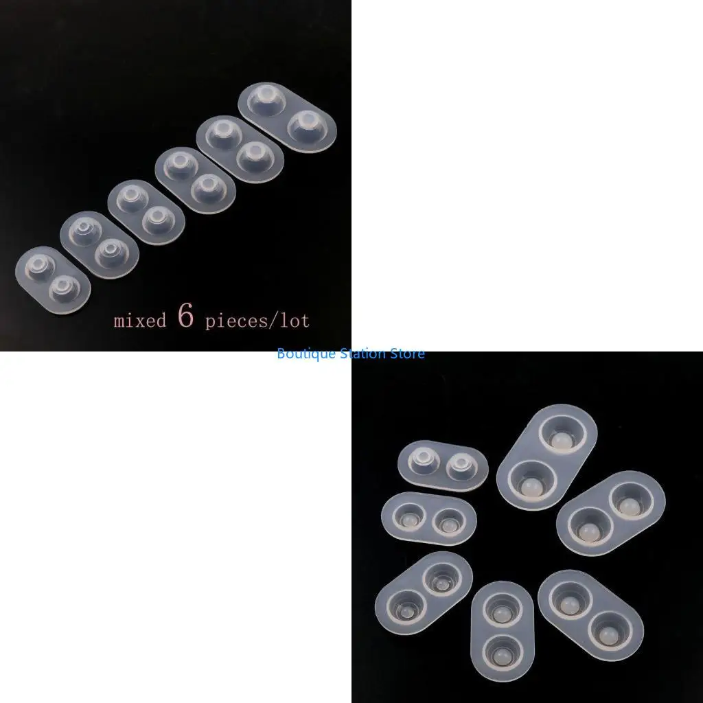 

Y55F 6 размеров для кукольных глаз, силиконовая форма для куклы с тяжелым зрачком, куполом глазного яблока