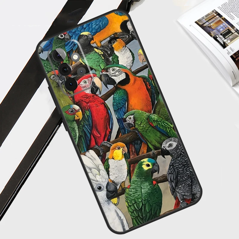 Animal Parrot Birds For Samsung Galaxy A34 A54 A14 A71 A51 A13 A23 A33 A53 A73 A12 A22 A52 A32 Phone Case