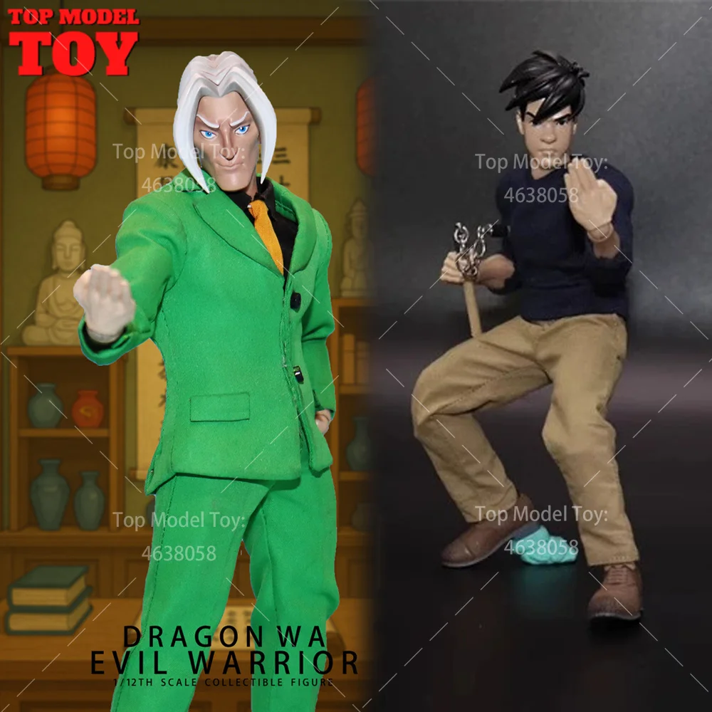 

Joy Man Toys 1/12 JM012 Kung Fu Master JM013 Devil Gentleman Figure Dolls Full Set Model 6'' Male Soldier Toy for Collection