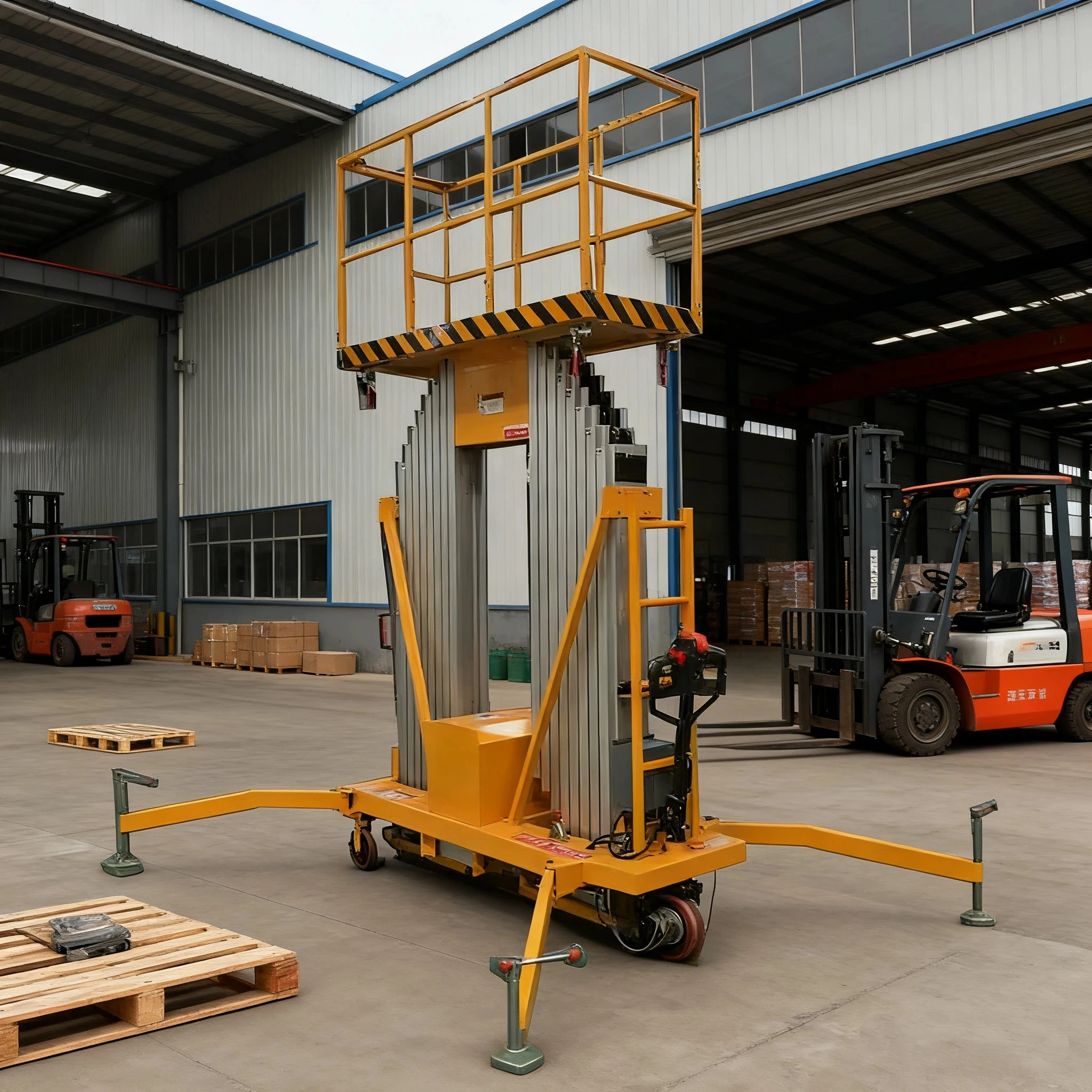 Aluminum Alloy Telescopic Portable Electric Ladder Outdoor Vertical Lift Platform Price