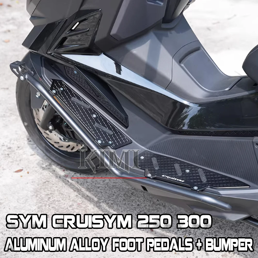 

For SYM Cruisym 250 Cruisym 300 Motorcycle Bumper Aluminum Alloy Foot Pedal Exhaust Bumper Modification Accessories