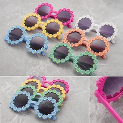 New Children's Daisy Series, Cute Little Flower Sunglasses, Round Frame, Petal Glasses