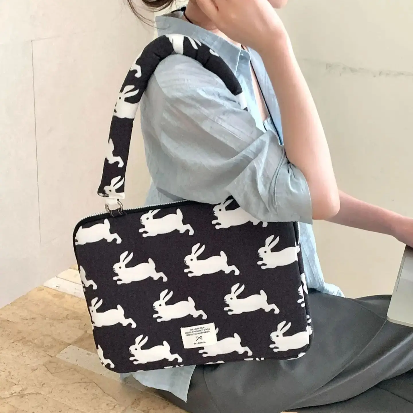 Versione coreana Nuova borsa per laptop per MacBook Air Pro13.3 14 15 Xiaomi Huawei Samsung15.6 Custodia per notebook leggera carina da 16 pollici