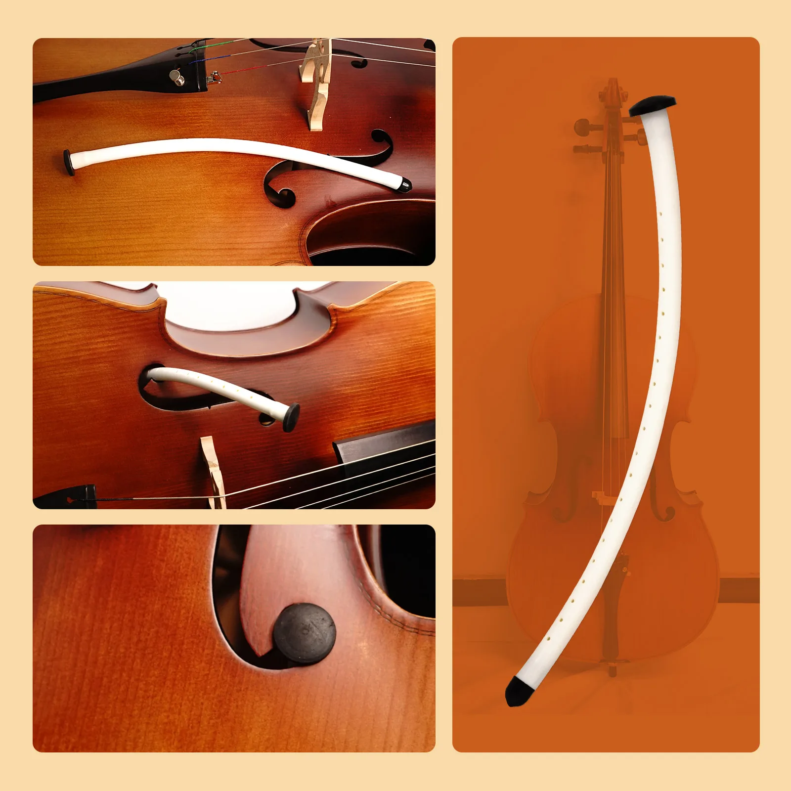 Cello Sound Hole Humidifier F-Hole Humidifier, Soft and Non-Damaging to the Instrument, Prevents Cracking, Panel Moisturizer
