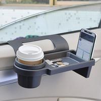 Water Cup Holder Car Seat Gap Filler Car Window Storage Box Organizer with Cup Holder Phone Holder Universal for Easy