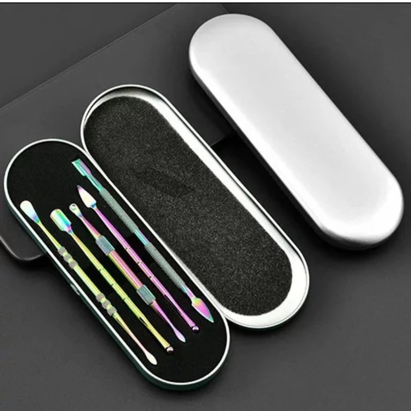 

stainless steel cigarette paste spoon, 5-piece set of cigarette oil spoon, pipe accessories, cleaning tool set