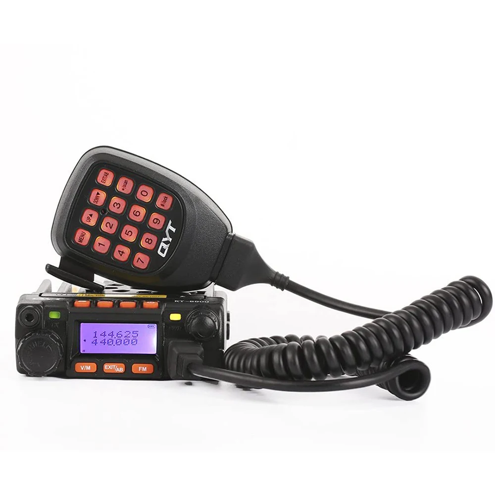 QYT KT-8900 25W Mini Mobile Radio Dual Band High Quality VHF UHF 136-174&400-480MHz Ham Radio