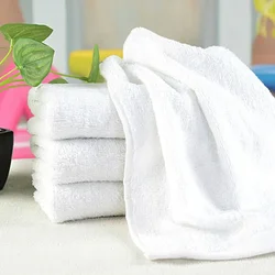 1 Piece 30*60 CM White Soft Microfiber Fabric Face Towel Hotel Bath Towel Wash Cloths Hand Towels Portable Terry Towel
