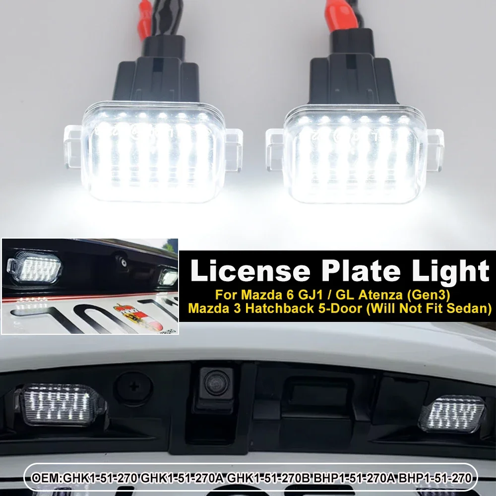 2Pcs Car Rear Numbe… - image